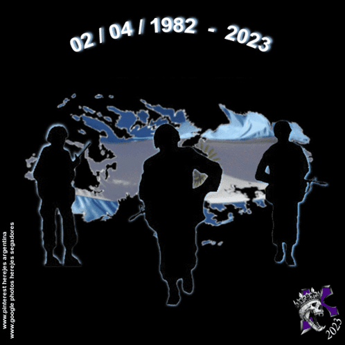 A Drawing Of Soldiers With The Date 02/04/1982 GIF