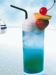 A Drink With A Straw And A Cherry On Top GIF