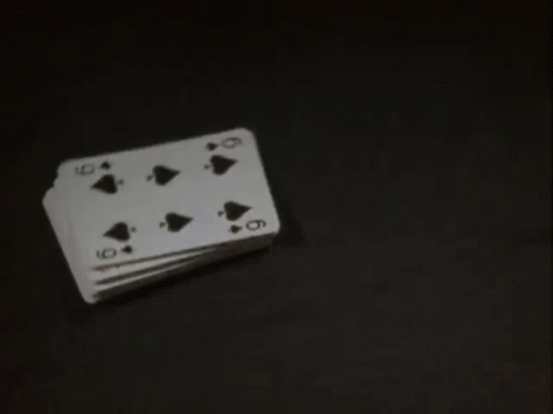 A Fan Of Playing Cards Including A Royal Flush And Spades GIF