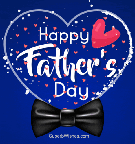 A Father 'S Day Greeting Card With A Bow Tie GIF