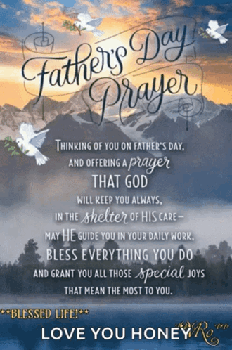 A Father 'S Day Greeting Card With A Prayer GIF