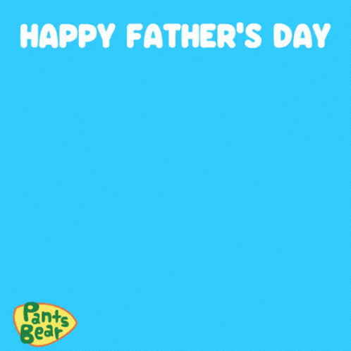 A Father 'S Day Greeting Card With Two Bears And The Words Happy Father 'S Day GIF