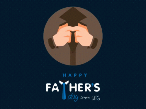 A Father 'S Day Greeting From Utg With A Superhero Cape GIF