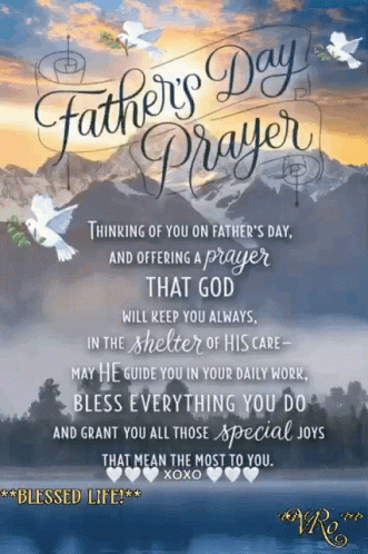 A Father 'S Day Prayer With Doves And Mountains GIF