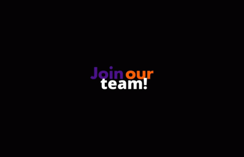 A Fedex Logo That Says Join Our Team On A Black Background GIF