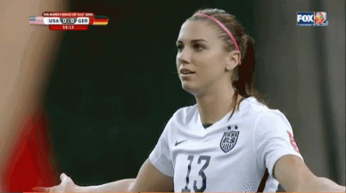 A Female Soccer Player Wearing A Number 13 Jersey GIF
