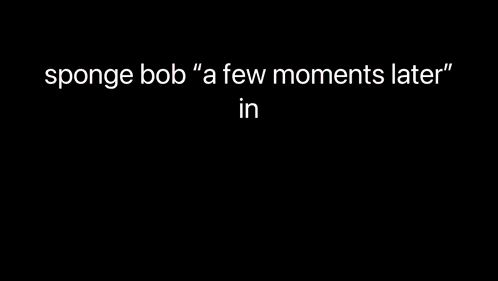 A Few Moments Later Written On A Cartoon Background GIF