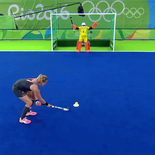 A Field Hockey Game Is Underway At The Rio 2016 Olympic Games GIF