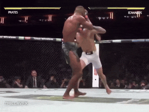 A Fight Between Prates And Edwards Is Being Shown GIF