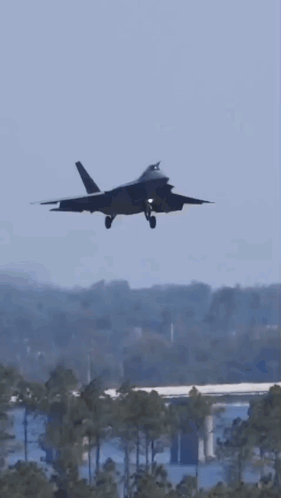 A Fighter Jet Is Sitting On A Runway With A Caption That Says Usairforce GIF