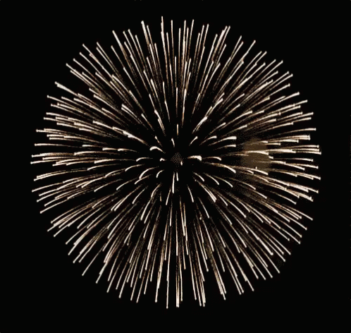 A Fireworks Display In The Shape Of A Sphere GIF