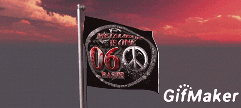 A Flag That Says Metalur Is One 060 Basin GIF