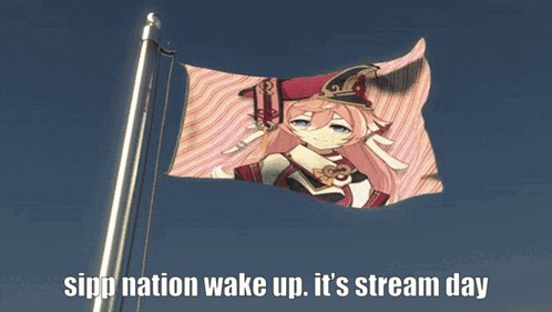 A Flag That Says Sipp Nation Wake Up It 'S Stream Day On It GIF