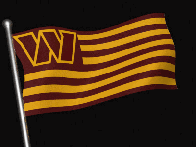A Flag With The Letter W On It Is Waving In The Wind GIF