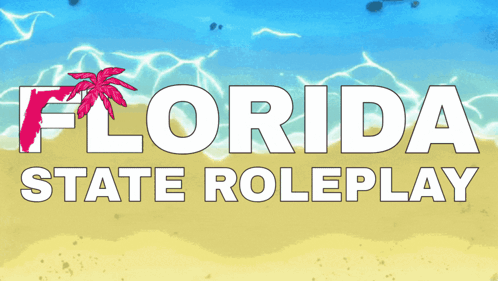 a florida state roleplay logo with a palm tree