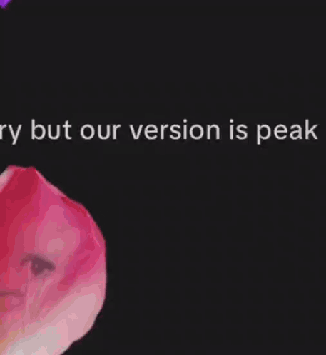 A Flower With A Woman 'S Face On It And The Words Reply And Peak Behind It GIF