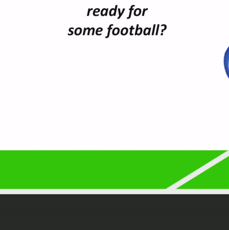 A Football And A Helmet On A Green Field With The Words " Ready For Some Football " GIF