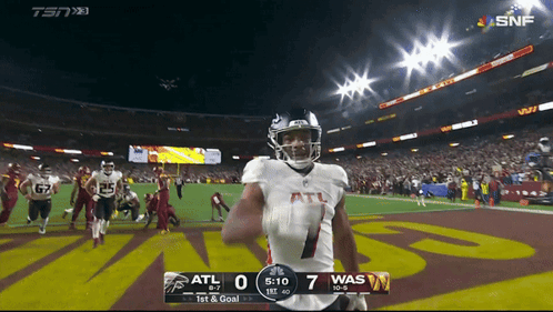 A Football Game Between Atl And Was Is Being Shown On Snf GIF
