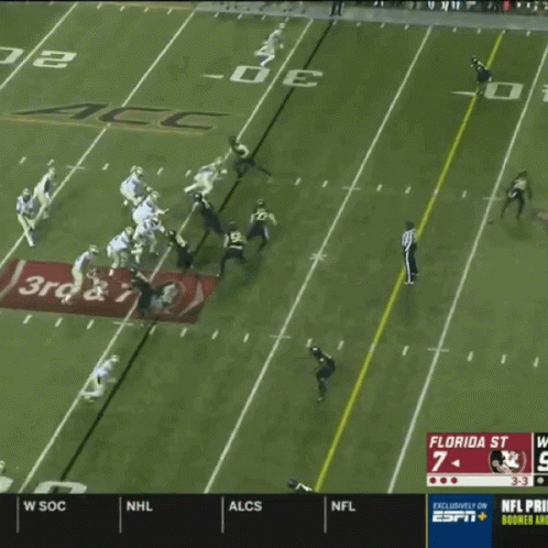 a football game between florida state and acc