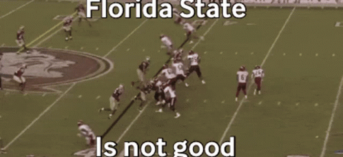 a football game between florida state and alabama