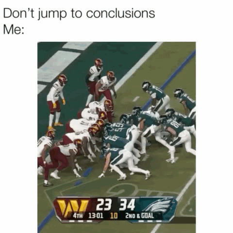 A Football Game Between The Redskins And The Eagles GIF