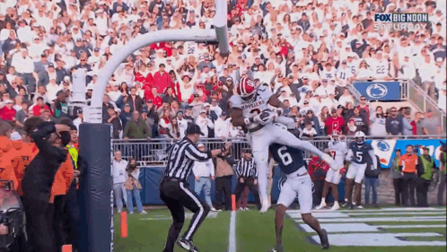 A Football Game Is Being Broadcasted On Fox Big Noon Saturday GIF