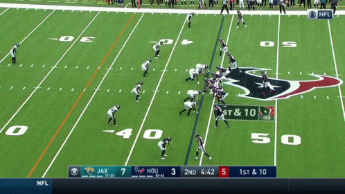 A Football Game Is Being Played Between The Houston Texans And The Jaguars GIF