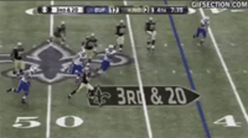 A Football Game Is Being Played On A Field With A Gif Section.com Logo In The Background GIF