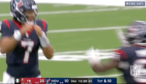 A Football Game Is Being Played On Cbs Nfl GIF