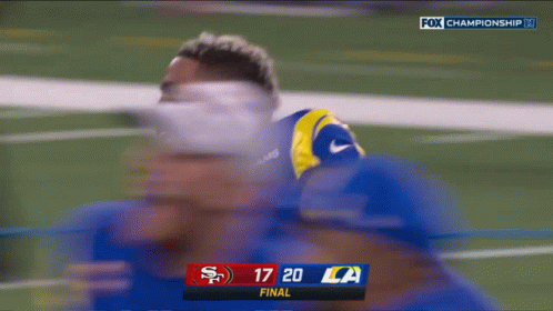 A Football Game Is Being Played On Fox Championship GIF
