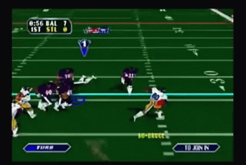Football Game With 3 Yard Loss On Scoreboard GIF