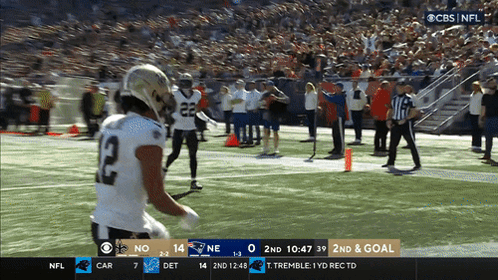 A Football Game Is Being Shown On Cbs And Nfl GIF