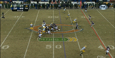 a football game is being shown on fox network