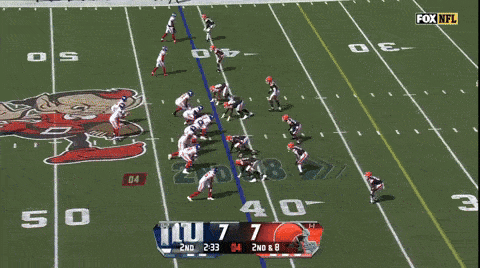 A Football Game Is Being Shown On Fox Nfl And The Score Is 7 To 7 GIF
