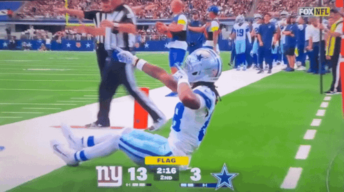 A Football Game Is Being Shown On The Fox Network GIF