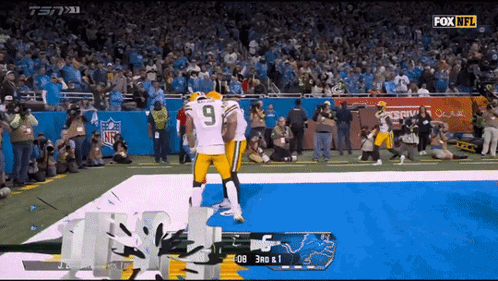 A Football Game Is Being Shown On The Fox Nfl Channel GIF