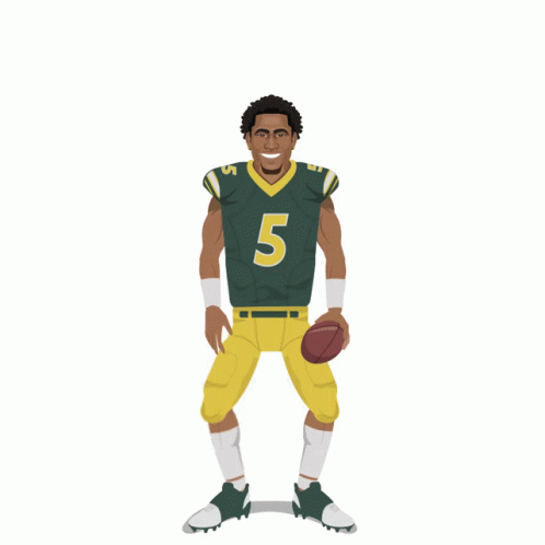 a football player from north dakota state bison is holding a football