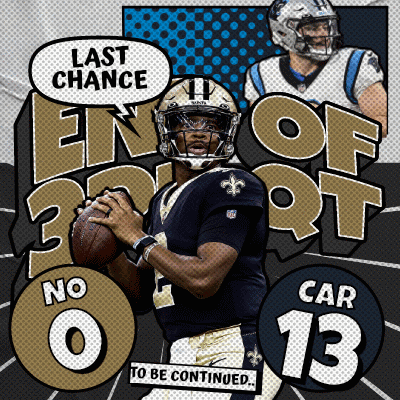 A Football Player Is Holding A Ball And Says Last Chance GIF