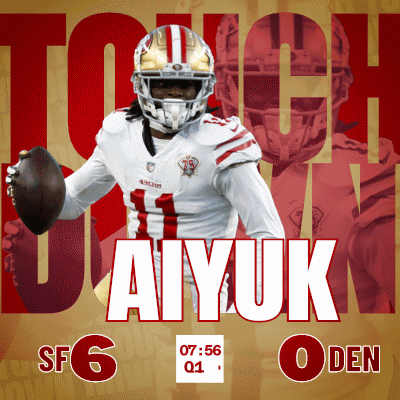 A Football Player Named Aiyuk Holds A Football In His Hand GIF
