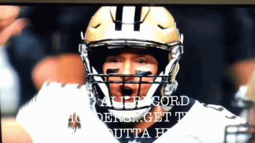 A Football Player Wearing A Helmet That Says " All P Cord " GIF