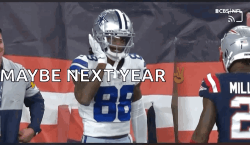 A Football Player Wearing A Helmet With The Number 88 On It GIF