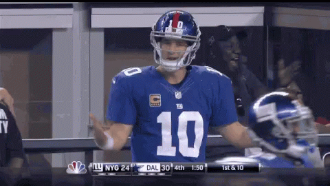 A Football Player Wearing A Jersey With The Number 10 GIF