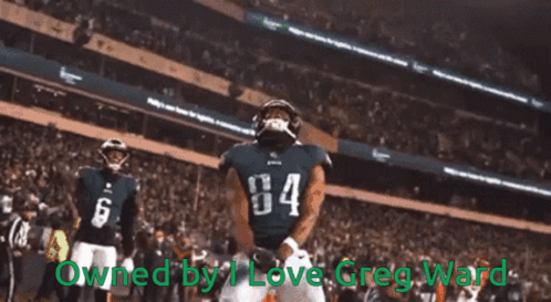 A Football Player Wearing A Jersey With The Number 84 On It GIF