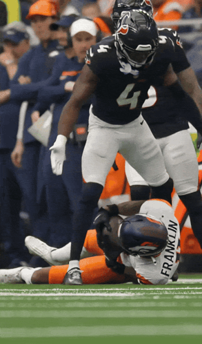 A Football Player With Franklin On His Jersey GIF