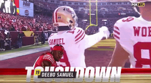A Football Player With The Name Samuel On Their Jersey GIF