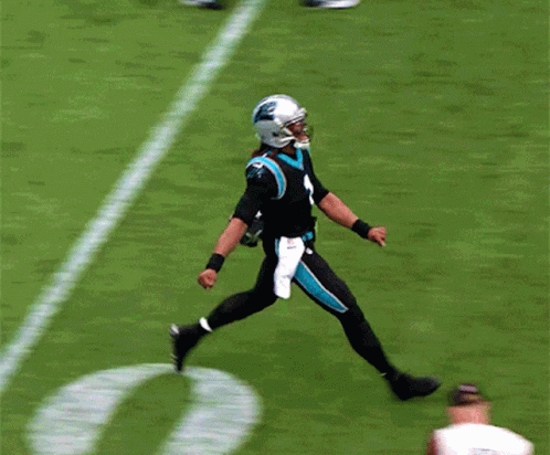 A Football Player With The Number 1 On His Jersey Is Standing On The Field GIF