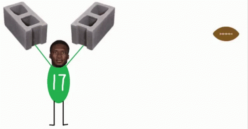 A Football Player With The Number 17 On Their Jersey GIF