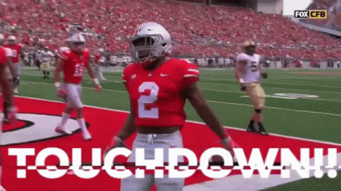 A Football Player With The Number 2 On His Shirt GIF