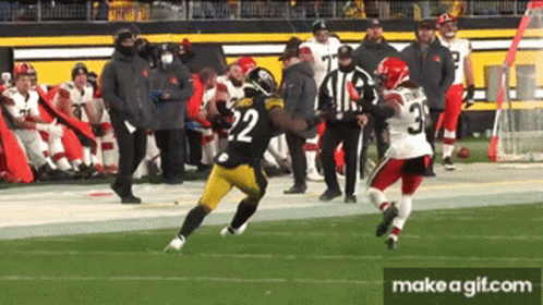 A Football Player With The Number 22 On His Jersey GIF