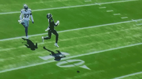 A Football Player With The Number 27 On Their Jersey GIF